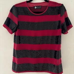 Andy Warhol x Pepe Jeans sequins short sleeve top